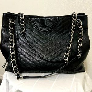 Tory Burch Fleming Distressed Tote